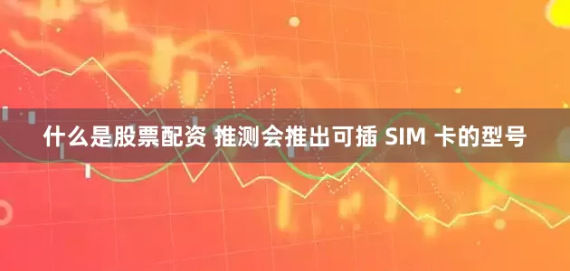 什么是股票配资 推测会推出可插 SIM 卡的型号